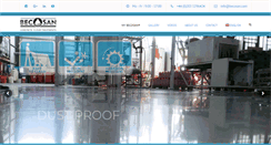 Desktop Screenshot of becosan.com